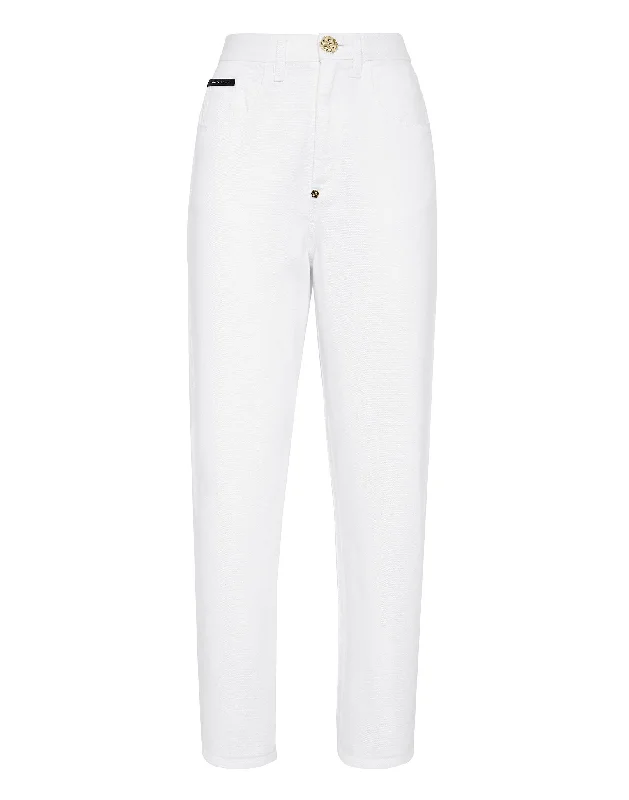 Friends and Family Sale Denim Trousers Mom fit Hexagon