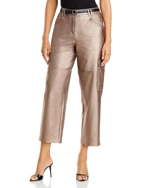 Season Finale Sale Diana Womens High Rise Cropped Cargo Pants
