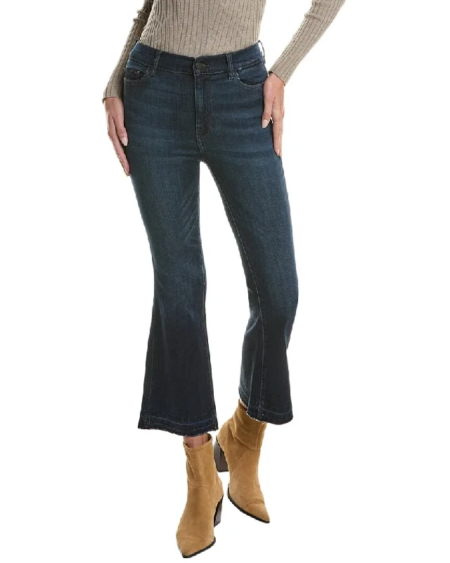 Final Clearance DL1961 Bridget Boot Dark Indigo Released High-Rise Instasculpt Crop Jean