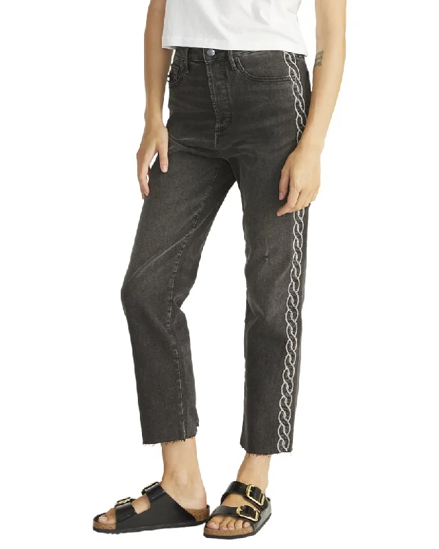 Super Bargain Driftwood Jeans Royce Black Straight Leg Jean