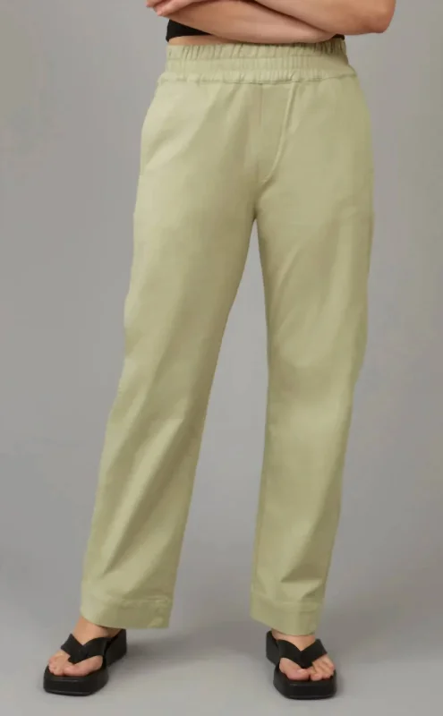Price Smash Elena High Rise Pull On Trouser In Sage