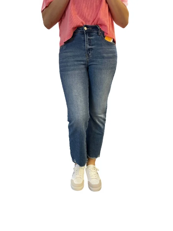 The Best Prices High Rise Relaxed Straight Jeans In Dark Wash