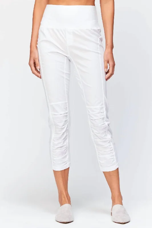 Stock Up and Save High Waist Jetter Pants In White