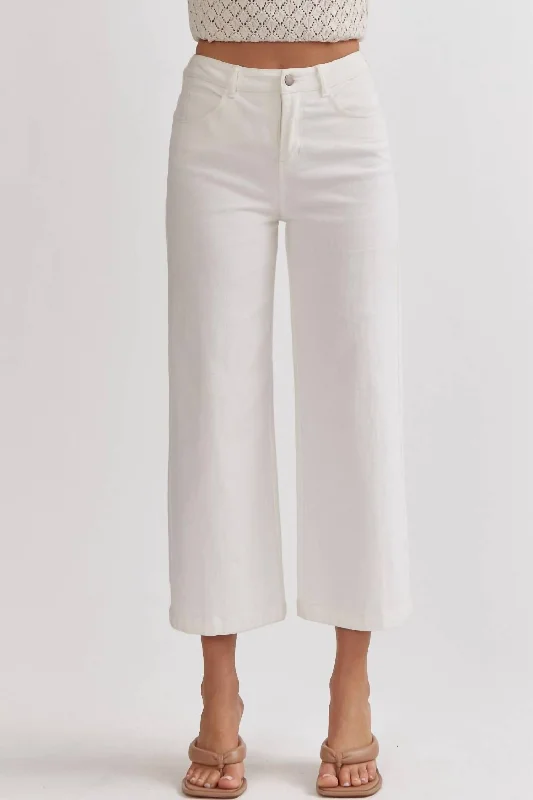 Today Only High Waist Pants In White