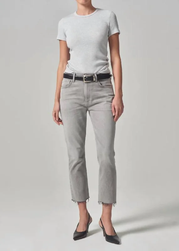 Clearance Sale Isola Straight Crop Jean In Quartz Grey