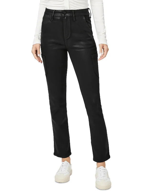 Friends and Family Sale Jolie Womens Coated High Rise Cargo Pants