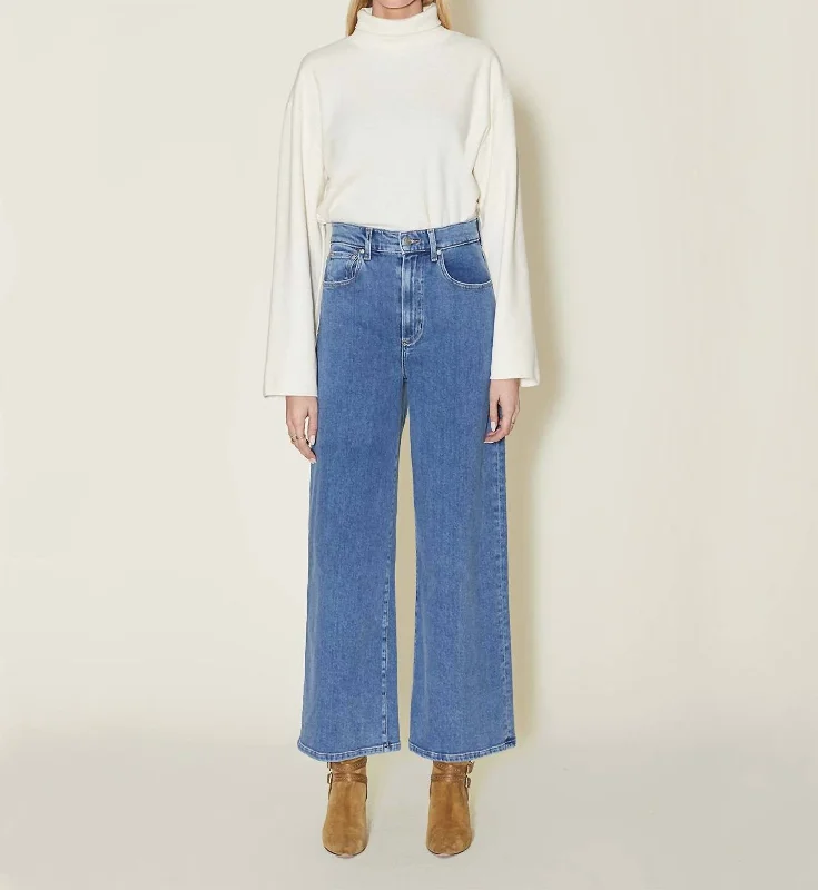 Bargain Prices Juliette Wide Leg Ankle Jeans In Desert