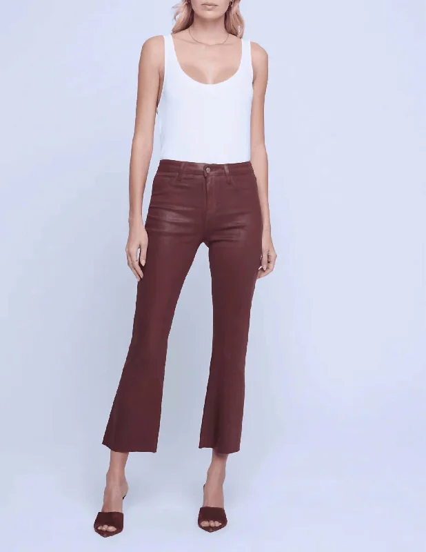 New Deals Kendra Coated Jeans In Cinnamon