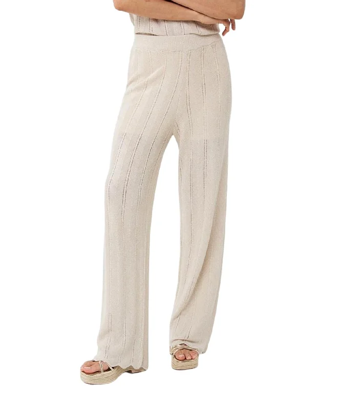 Price Drop Knit Trousers In Natural