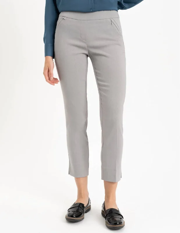 Today’s Special Ladies Woven Pants In Heather Silver