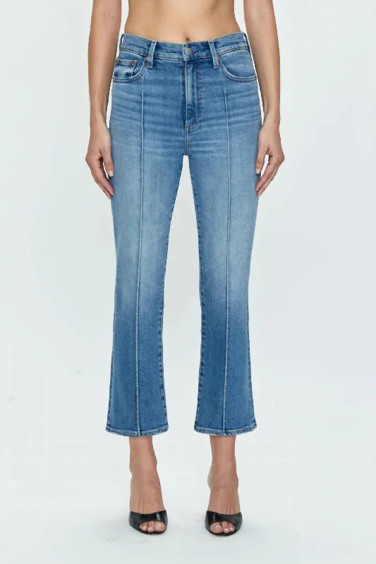 Act Fast Lennon Pintuck High Rise Crop Boot In Essence