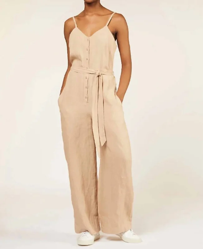 Low Prices Linen Overall In Beige
