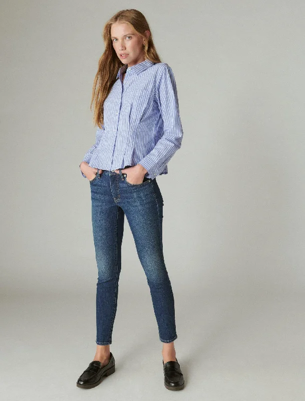 Super Sale Lucky Brand Women's Ava Mid Rise Skinny
