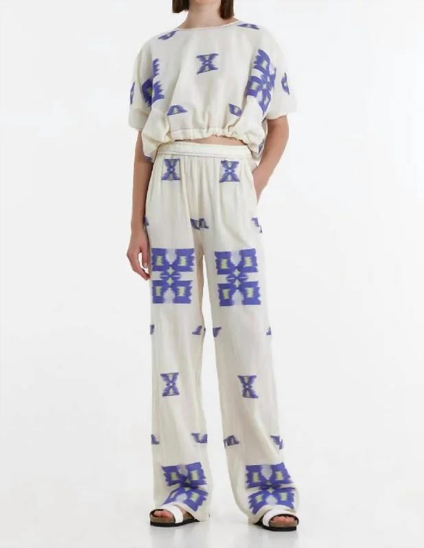 YEAR-End Clearance Malevi Pants In Blue Lime