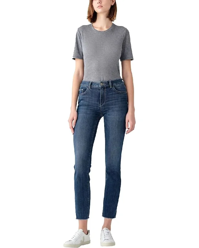 Buy More, Save More Mara Straight Instasculpt Ankle Chancery In Blue Denim