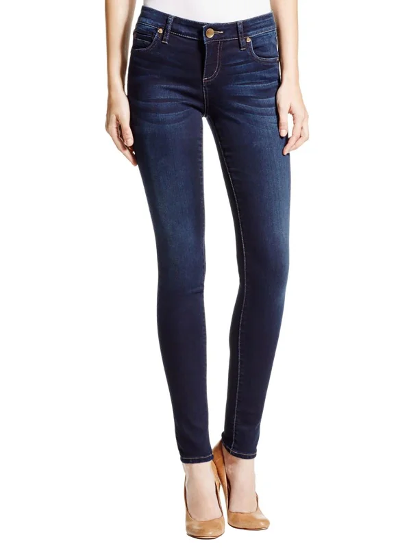 Price Fest Mia Womens Toothpick Skinny Solid Jeans