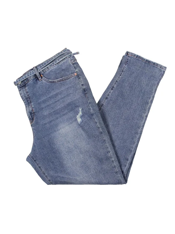 Year-End Clearance Nolita Womens High Rise Distressed Boyfriend Jeans