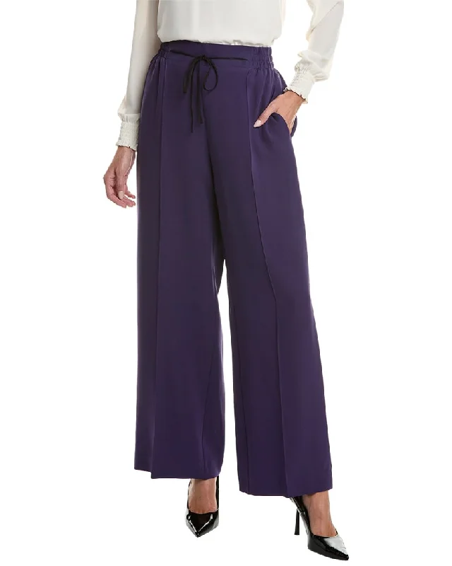 Year-End Sale Oscar de la Renta Silk-Blend Pant