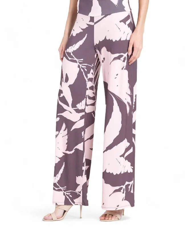 Exclusive Offers Palazzo Pant In Pink/cocoa