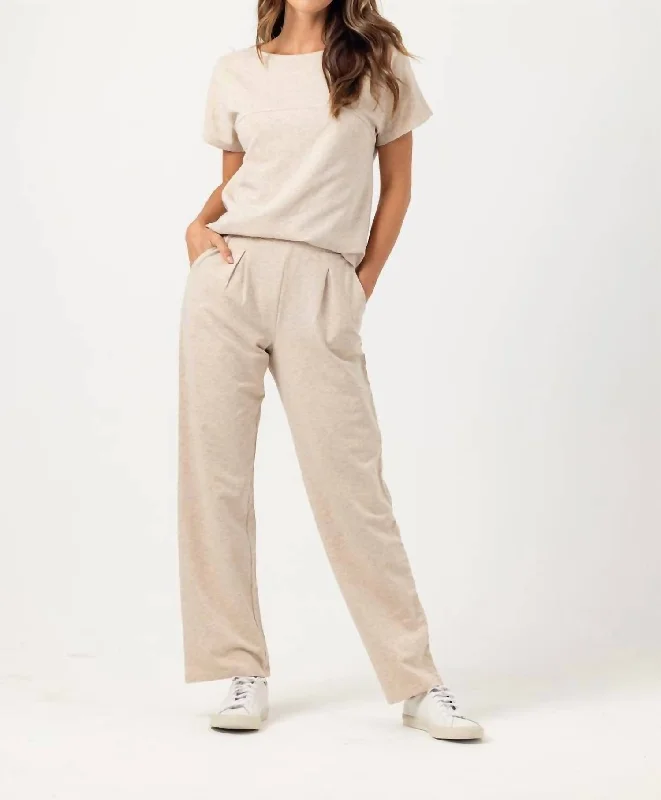 Discount Days Pasha Pants In Oatmeal Heather