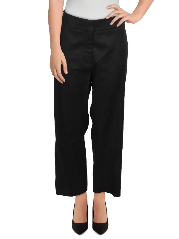 Super Sale Plus Martin Womens Button Leg Linen Dress Pants
