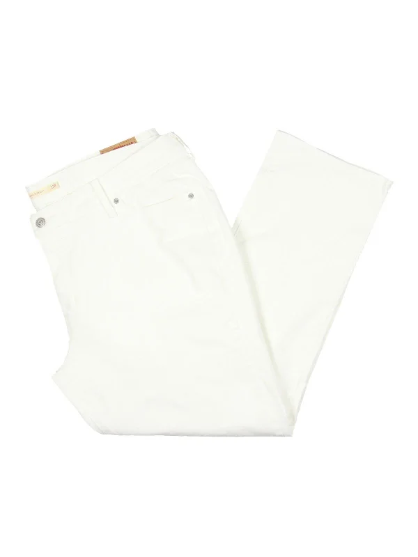New Markdowns Plus Womens Mid Rise Straight Fit Straight Leg Jeans