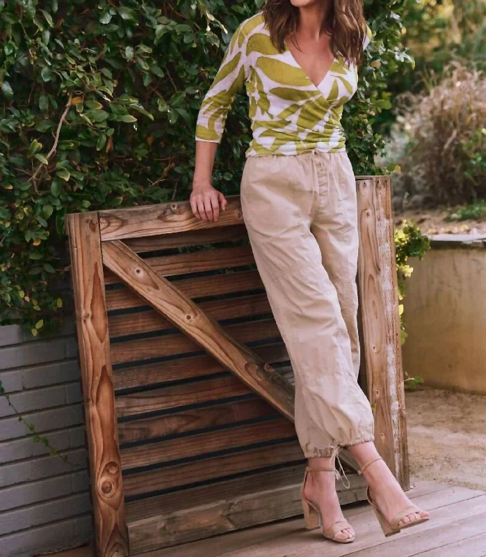 YEAR-End Sale Poplin Parachute Pant In Khaki
