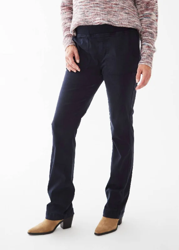 Get It Before It’s Gone Pull-On Bootcut Tencel Pant In Navy