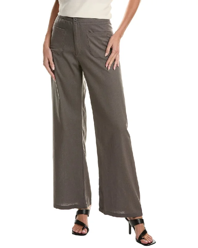 Year-End Sale REVERIEE Linen-Blend Pant