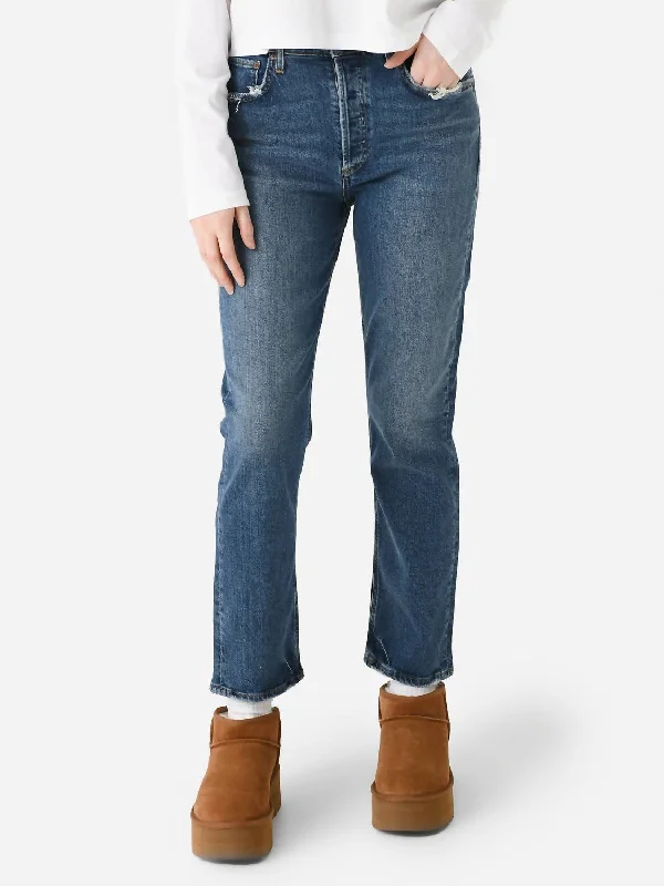 Limited Stock Riley Long High Rise Straight Jean In Pose