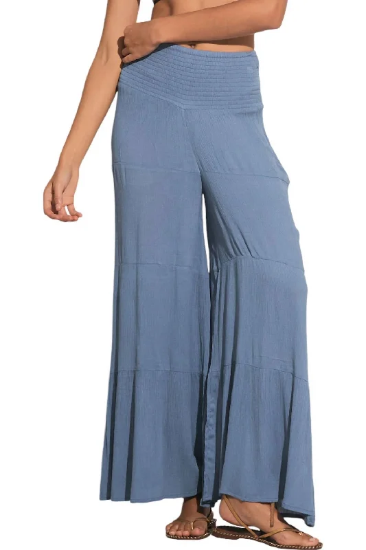 Value Deals Rome Wide Leg Pants In Deep Blue