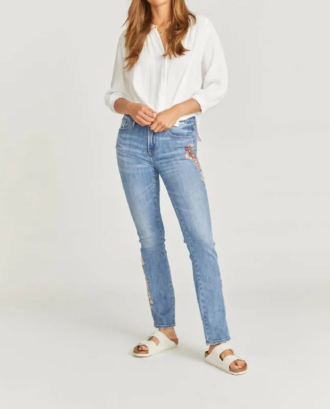 Super Savings Rose Kelly Bootcut Denim Pants In Blue