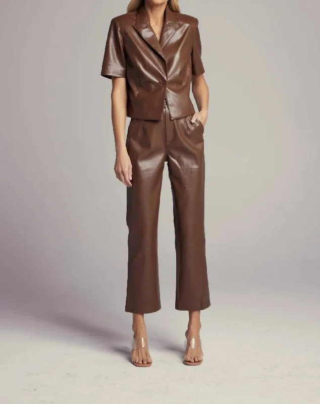 Savings Galore Rucker Pants In Chocolate Brown