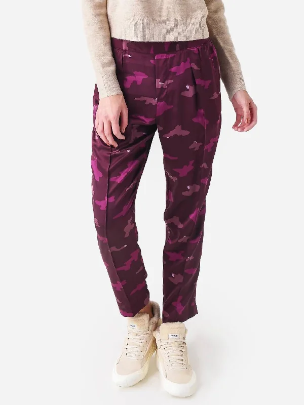 Special Offer Silk Pull-On Pant In Abstract Camo