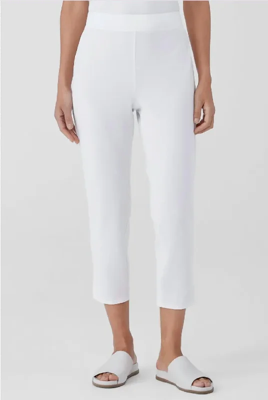 Great Deals Slim Cropped Pant In White