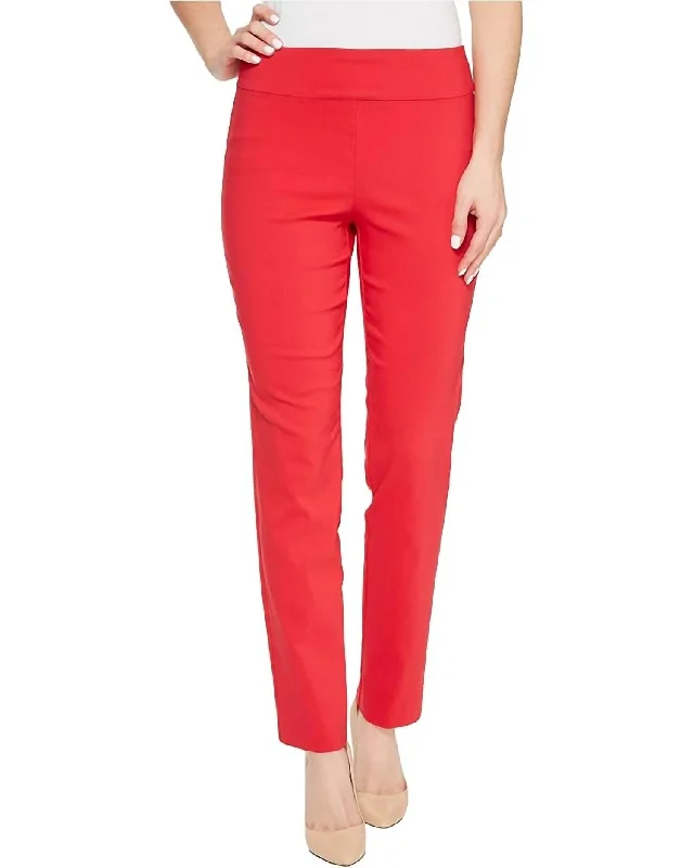 Clearance Items Straight Leg Pants In Red