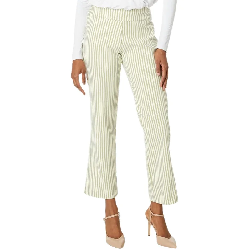 Price Drop Alert Stretch Linen Wide Ankle Pants In Sage