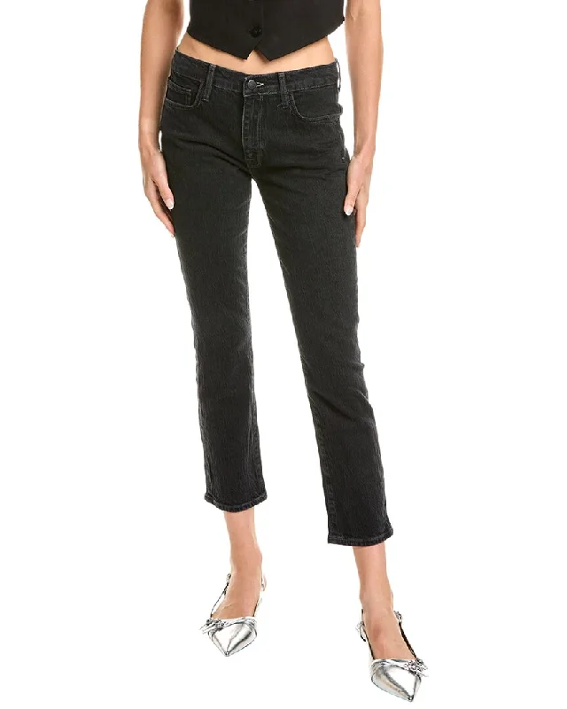 Warehouse Sale Triarchy Kate Mid-Rise Loved Black Cropped Slim Jean