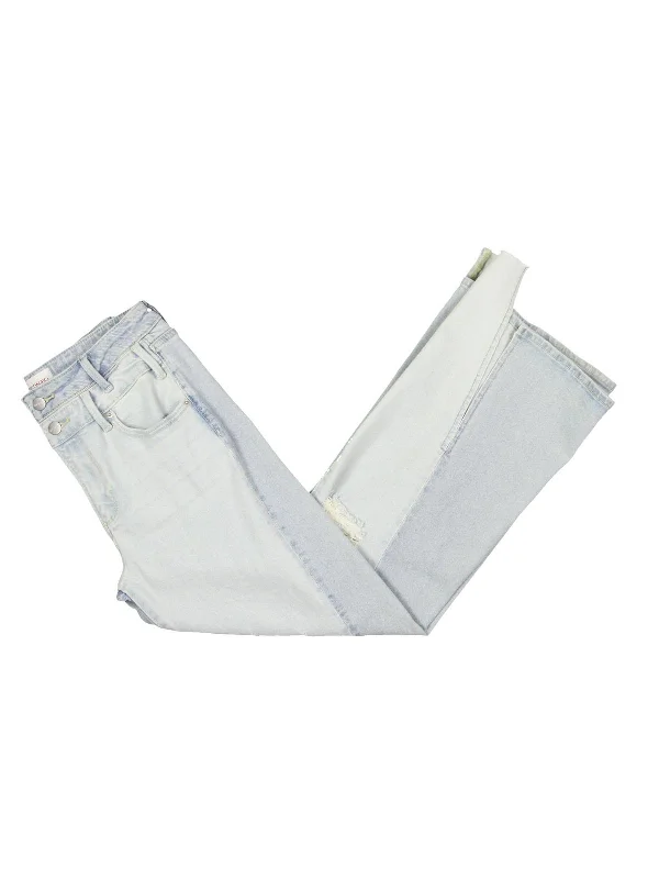 Best Bargains Womens High Rise Distressed Wide Leg Jeans