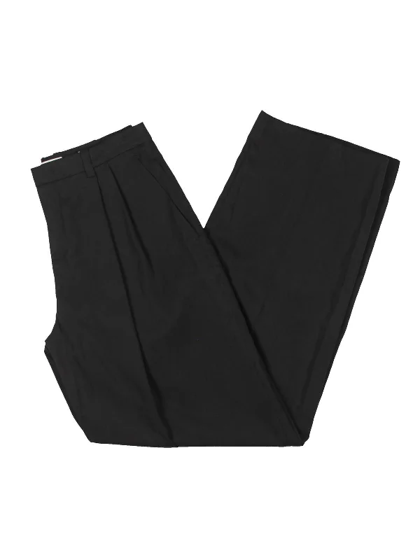 Low Prices Womens High Rise Pleated Wide Leg Pants