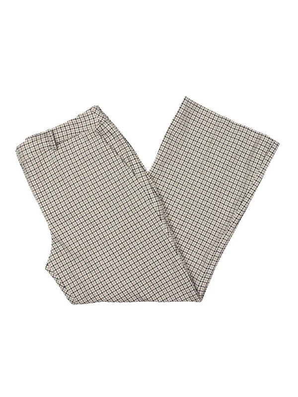 Limited Availability Womens Houndstooth Cropped Dress Pants