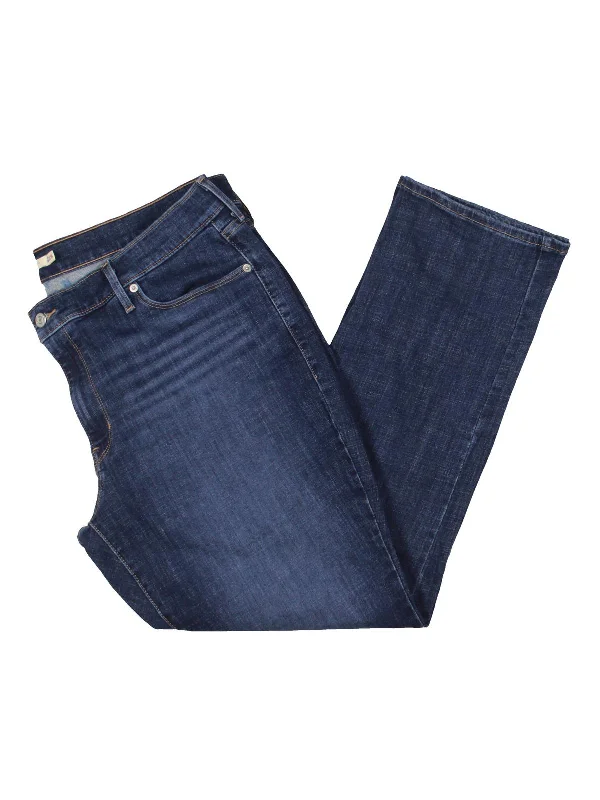 Price Rollback Womens Mid Rise Relaxed Fit Straight Leg Jeans