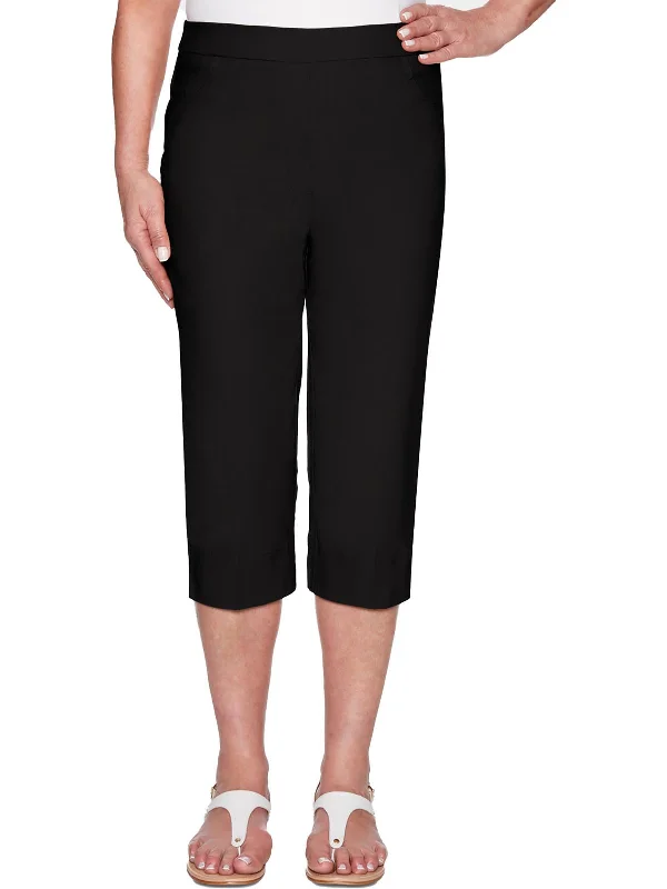 Daily Specials Womens Solid Stretch Carpi Pants