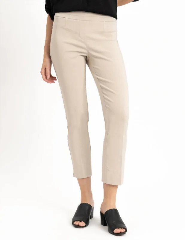 Special Savings Woven Pocket Ankle Pants In Cashew