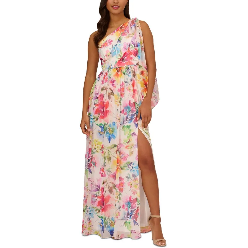 Limited Quantity Adrianna Papell Womens Chiffon Evening Dress