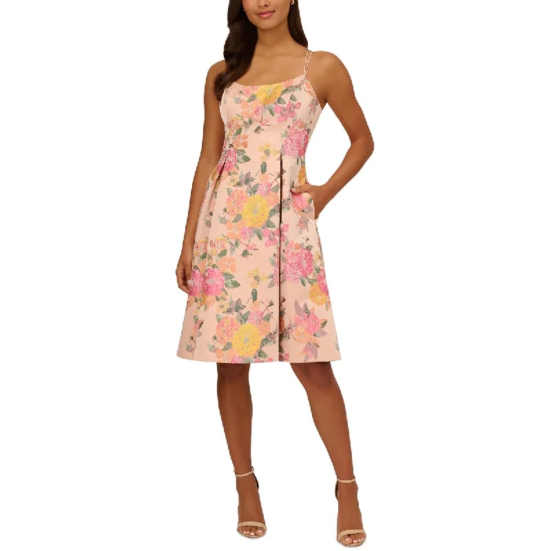 Best Bargains Adrianna Papell Womens Semi-Formal Knee-Length Cocktail And Party Dress