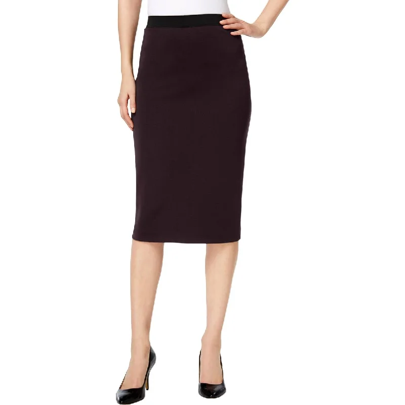 Don't Wait Alfani Womens Midi Scuba Pencil Skirt