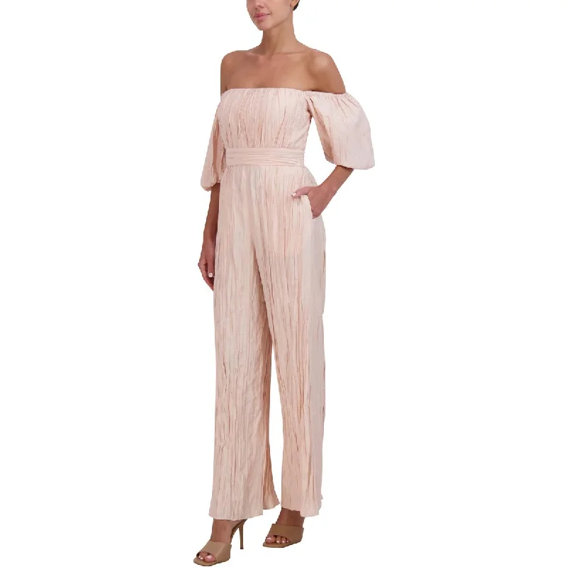 Lowest Prices BCBGMAXAZRIA Womens Cut-Out Wide Leg Jumpsuit
