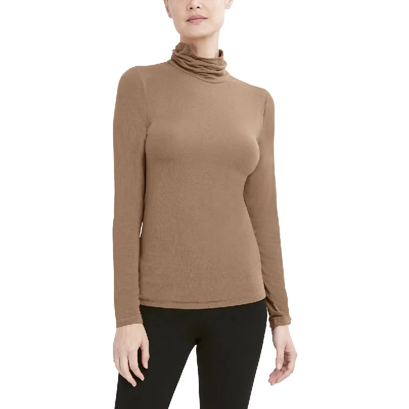Great Deals BCBGMAXAZRIA Womens Knit Lightweight Turtleneck Top