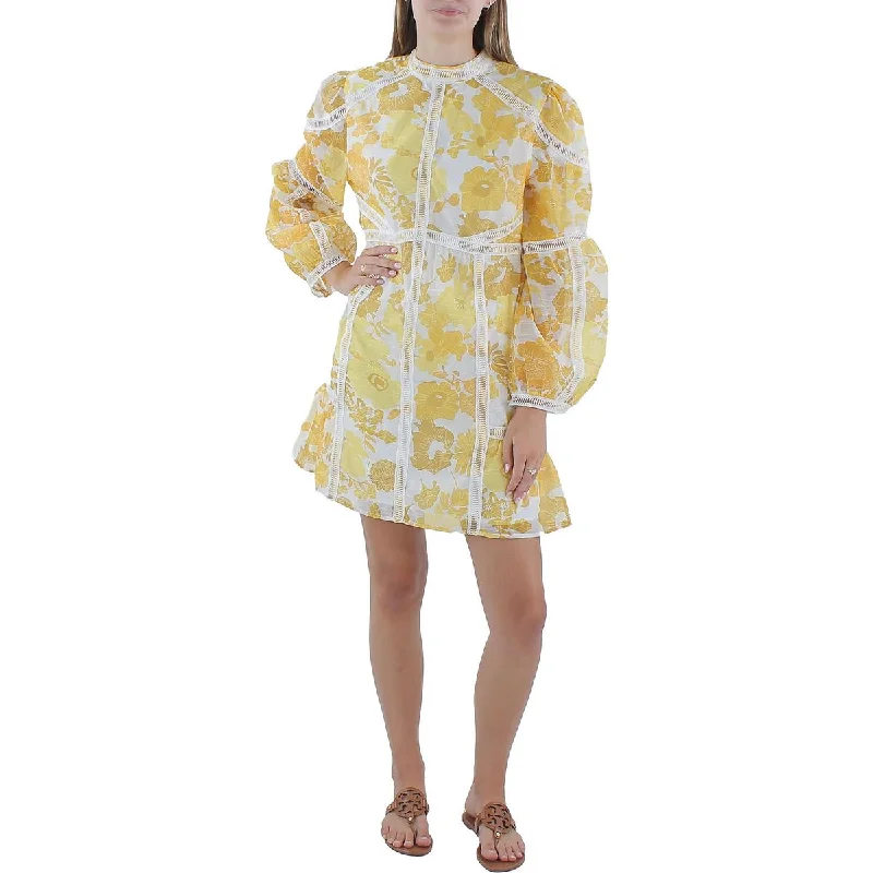 Customer Appreciation Sale Beulah Womens Floral Print Short Shift Dress